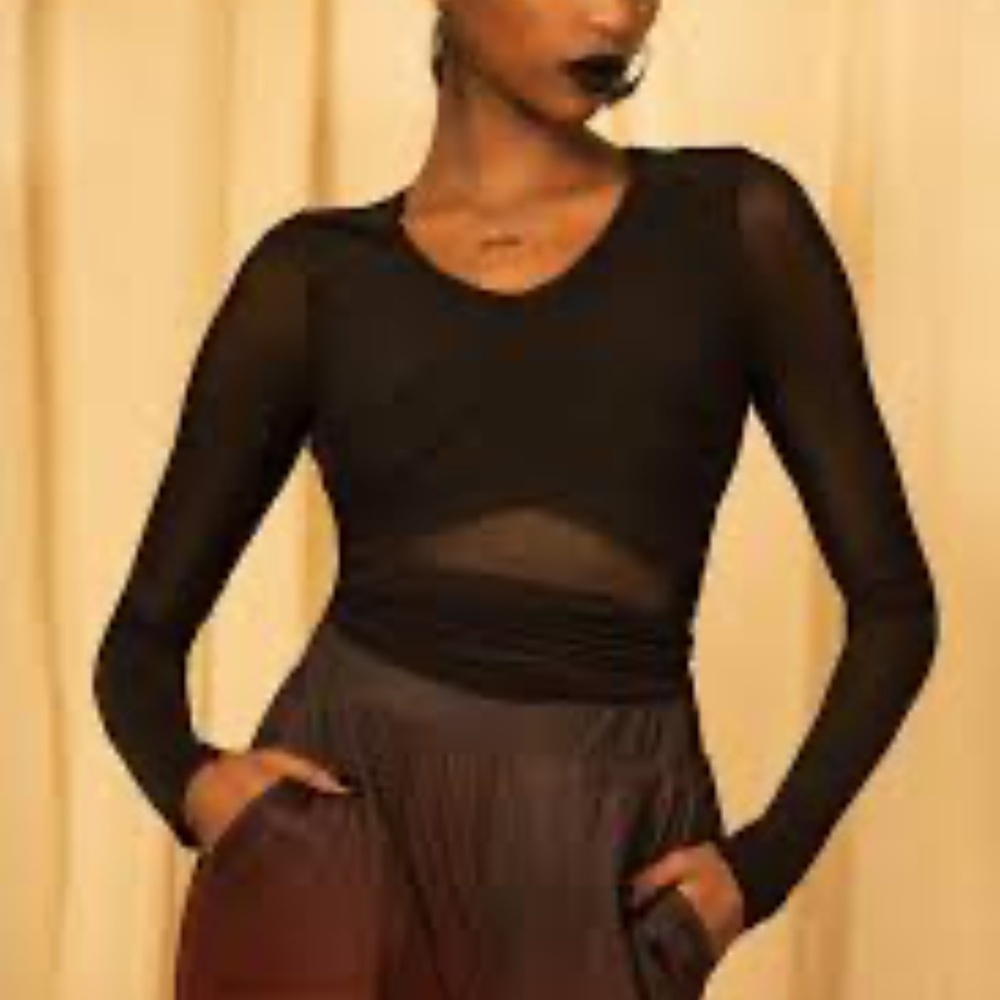 Killstar Black Sheer Long Sleeve Blouse